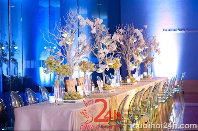 Dịch vụ cưới hỏi 24h trọn vẹn ngày vui chuyên trang trí nhà đám cưới hỏi và nhà hàng tiệc cưới | Trang trí tiệc cưới 11